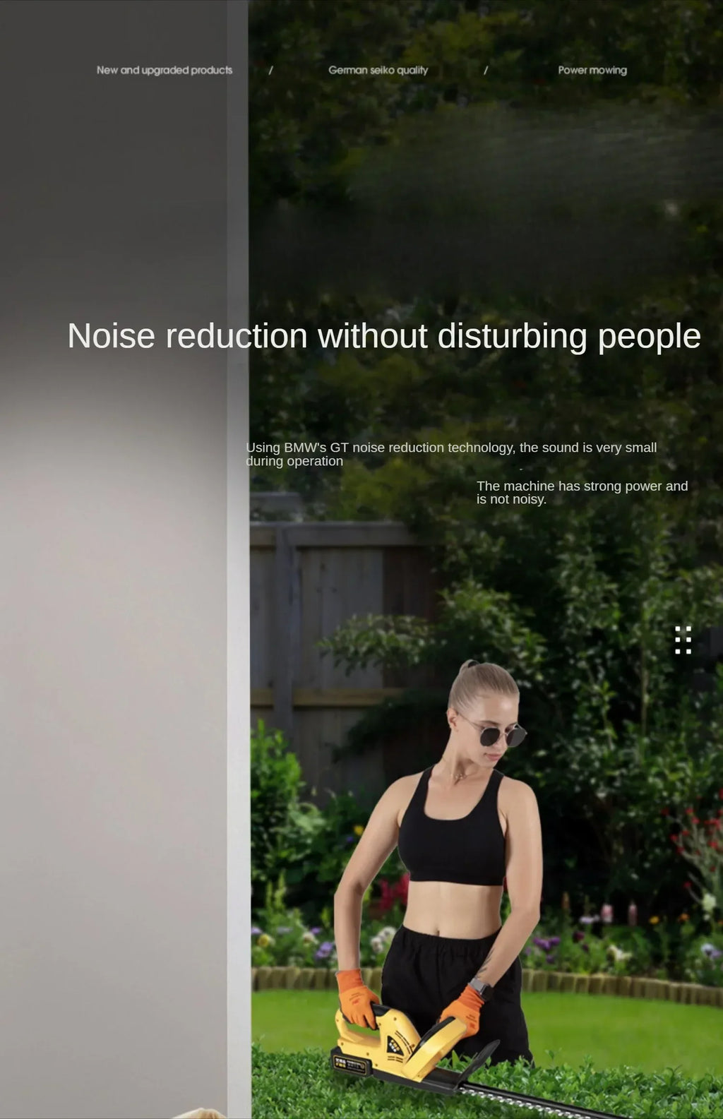 Cordless Electric Hedge Trimmer with Pruner and Shears for Garden and Lawn Maintenance A