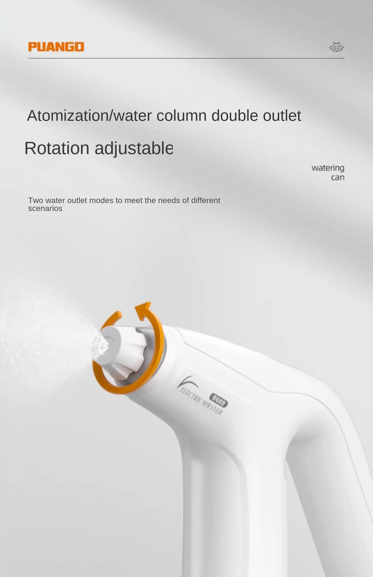 Small-sized Electric Watering Can for Plant Care and Disinfection