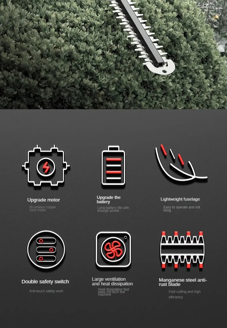 Powerful and Portable Hedge Trimmer for Efficient Garden Maintenance