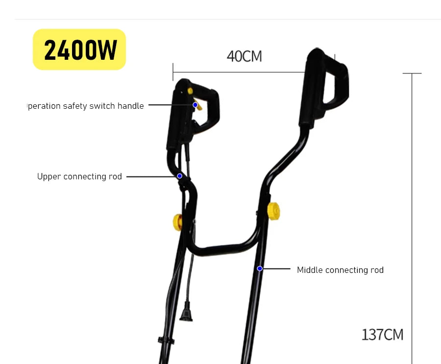 Electric Soil Loosener Garden Tiller Electric Cultivator Plow Machine Household Plowing Planing Digging Machine Orchard