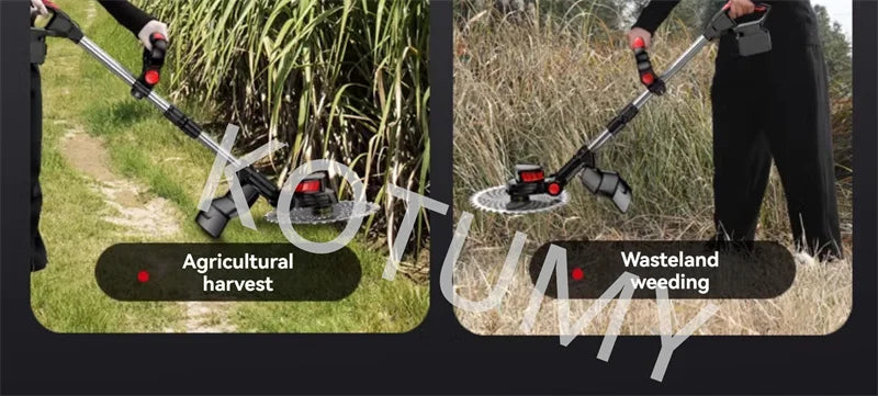 Household Electric Lawn Mower Brushless Motor Cordless Cutter Weeder 21V Rechargeable For Garden Lawn Trimming Pruning Tools