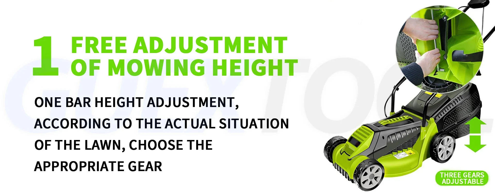 1600W Powerful Electric Lawn Mower, Weeding Machine, Hand Push Electric Household Weeding Machine, Lawn Mower Grass Cutting Tool