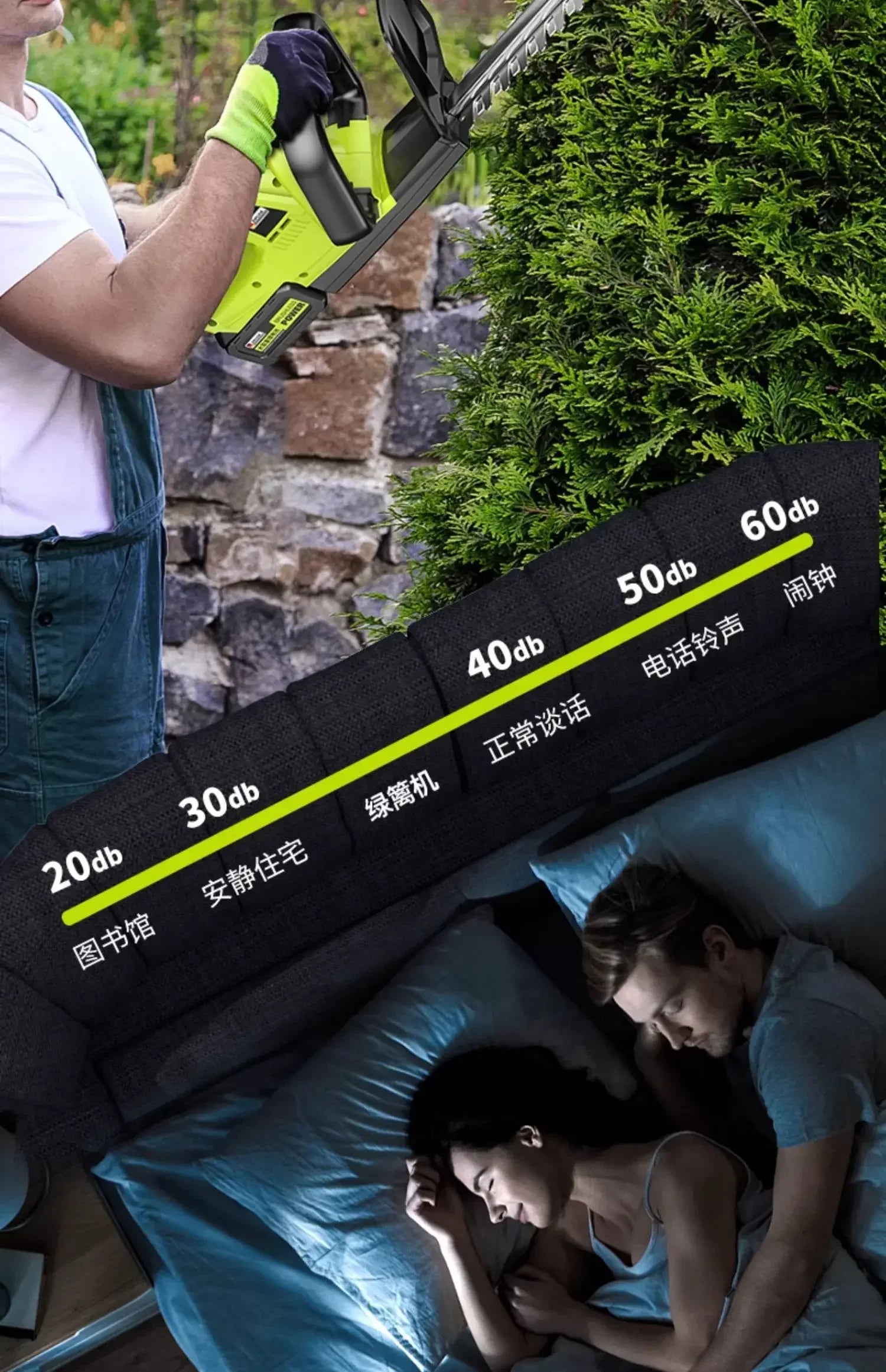 110V/220V High-Powered Electric Hedge Trimmer for Tea Tree Pruning and Gardening C