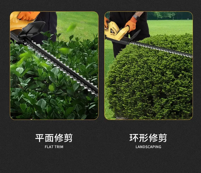 Cordless Electric Hedge Trimmer with Pruner and Shears for Garden and Lawn Maintenance A