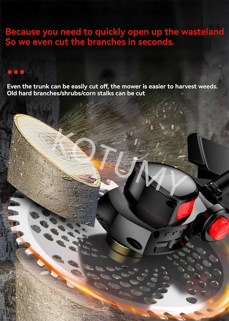 Household Electric Lawn Mower Brushless Motor Cordless Cutter Weeder 21V Rechargeable For Garden Lawn Trimming Pruning Tools