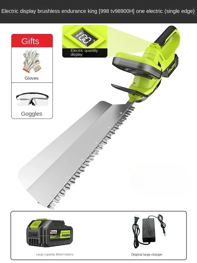 High-Powered Electric Hedge Trimmer for Tea Tree Pruning and Gardening