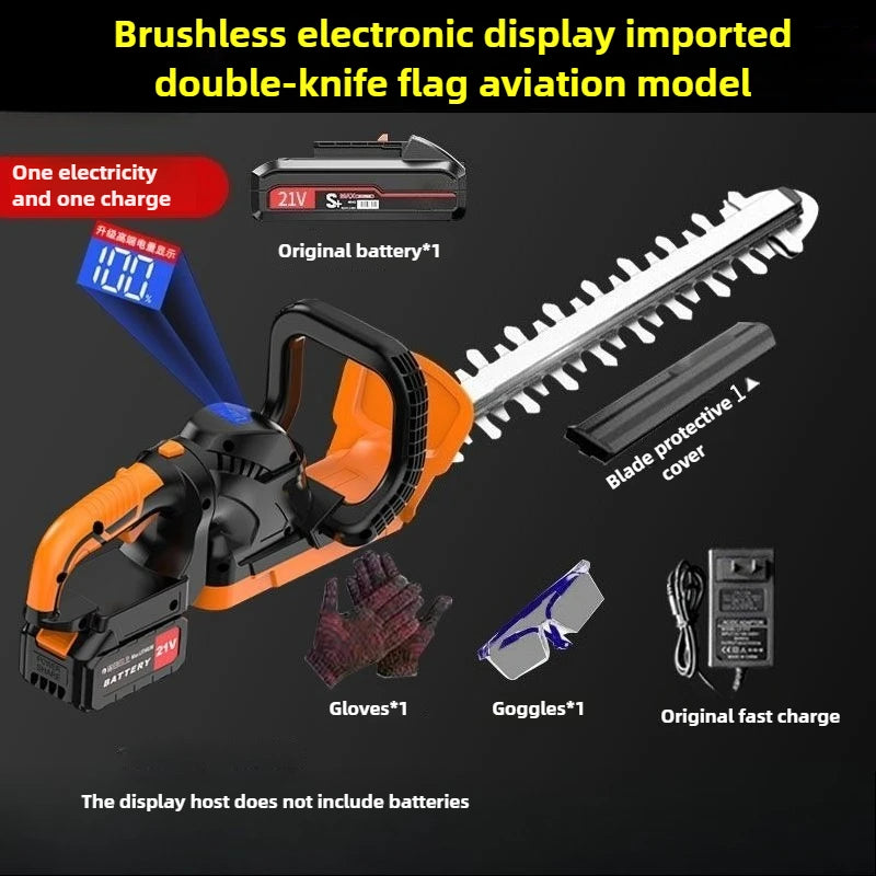 Electric Grass Trimmer Lithium Battery Rechargeable Grass Cutting Machines High Power Multifunctional Garden Power Tools