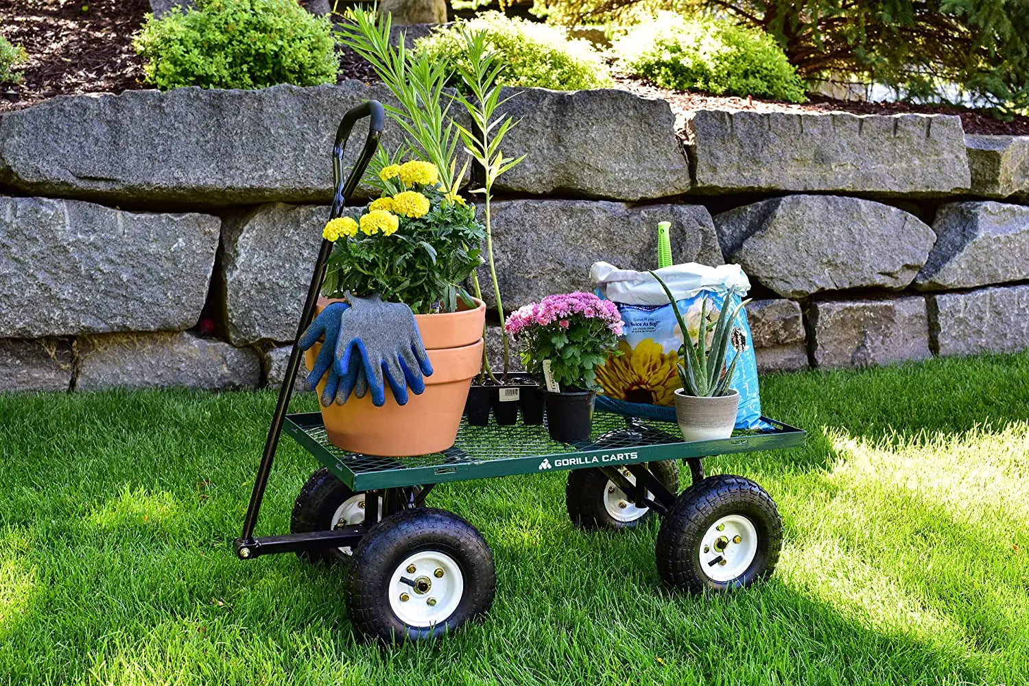 Garden Tool Cart, Garden Net Car, Load 200kg, Garden Trolley, Fence Removable Net Car