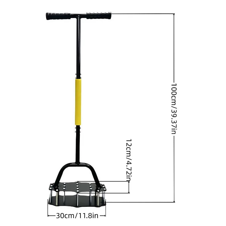 Removable Manual Lawn Aerators Heavy Duty Spring Scarifier Labor-saving Soil Loosening Grass Aerating Tool Lawn Yard Care Tools