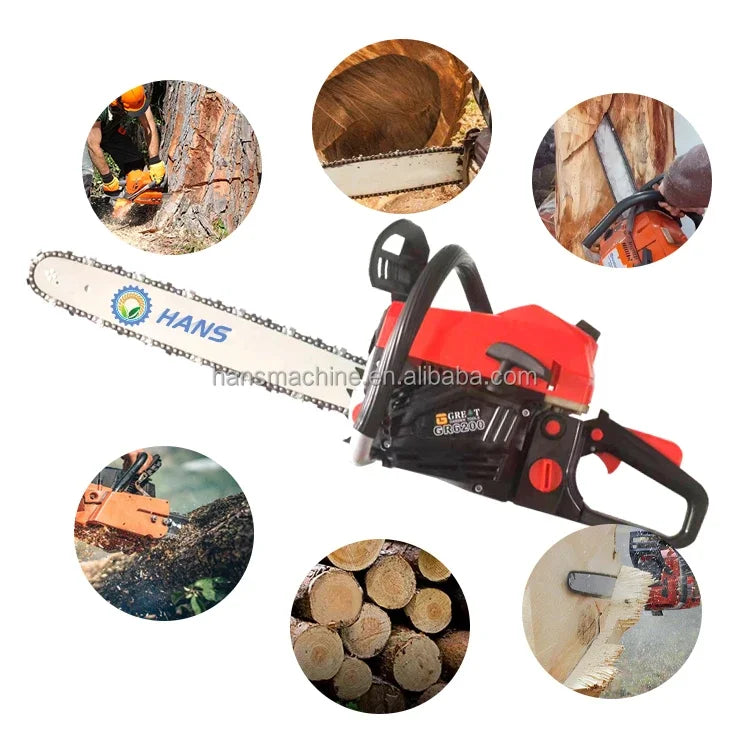 Widely Used Chain Saw 2 Stroke Chain Saw Cordless Woodworking Automatic Chainsaws Big Power Chainsaw