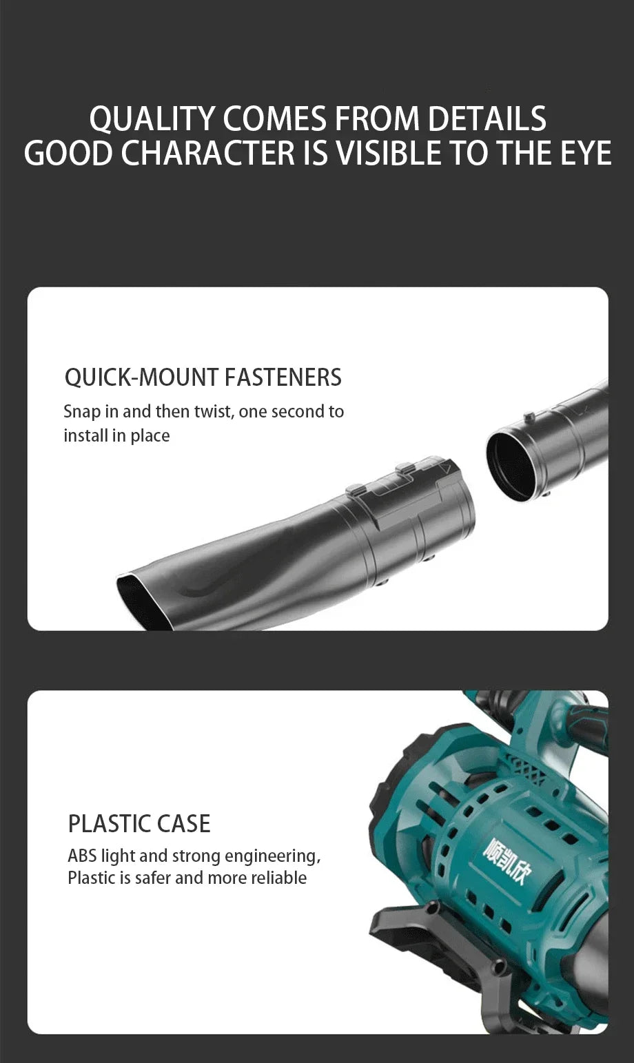 3800W Brushless Cordless Leaf Blower 480CFM Powerful Air Snow Blower Speed Adjustable for Patio Lawn Care Cleaning