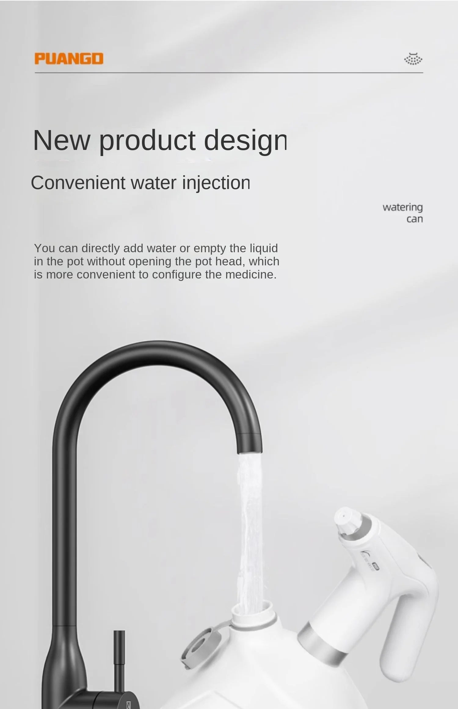 Small-sized Electric Watering Can for Plant Care and Disinfection