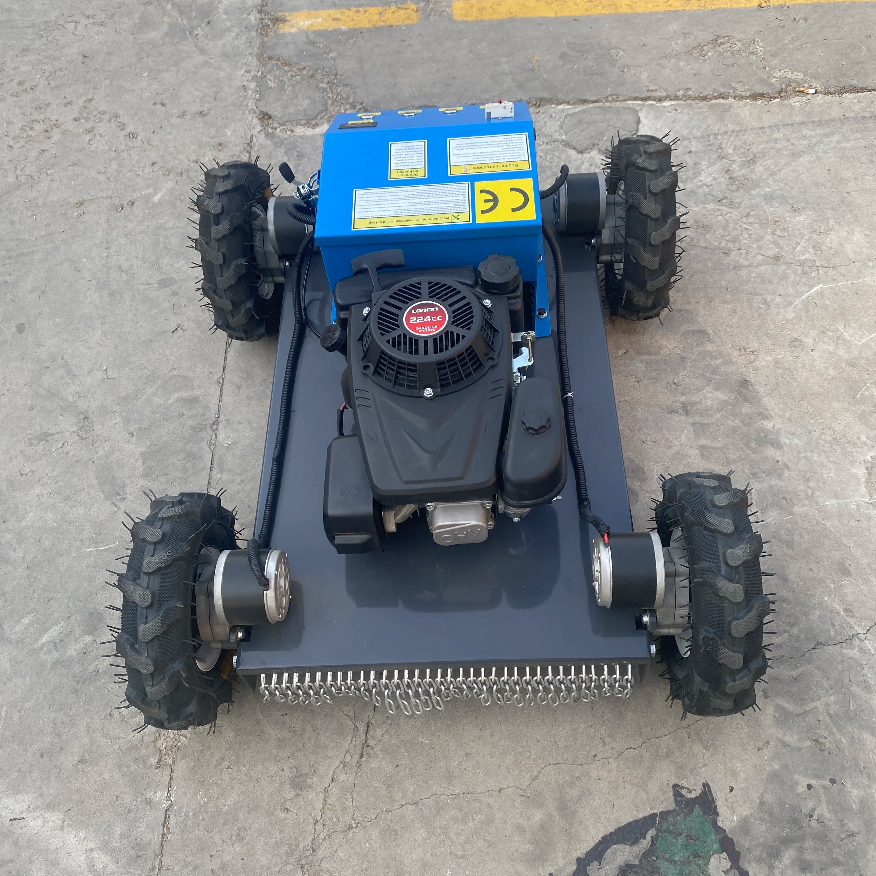 Self-propelled Garden Lawn Mower Industrial-type Lawn Trimmer Tracked Remote-controlled Lawn Mower