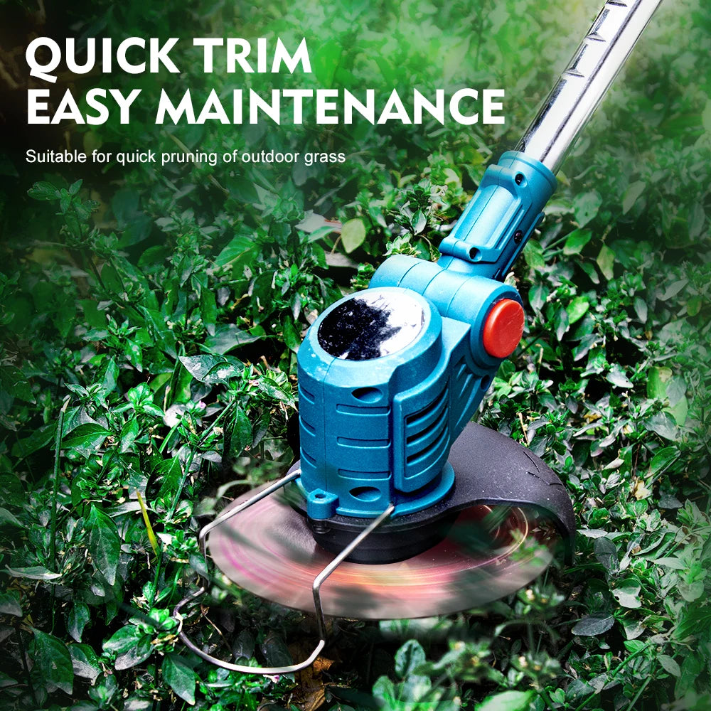 Electric Lawn Mower for Makita 18V Grass Trimmer Cordless Brush Li-Ion Auto Release String Cutter Power Household Garden Tools