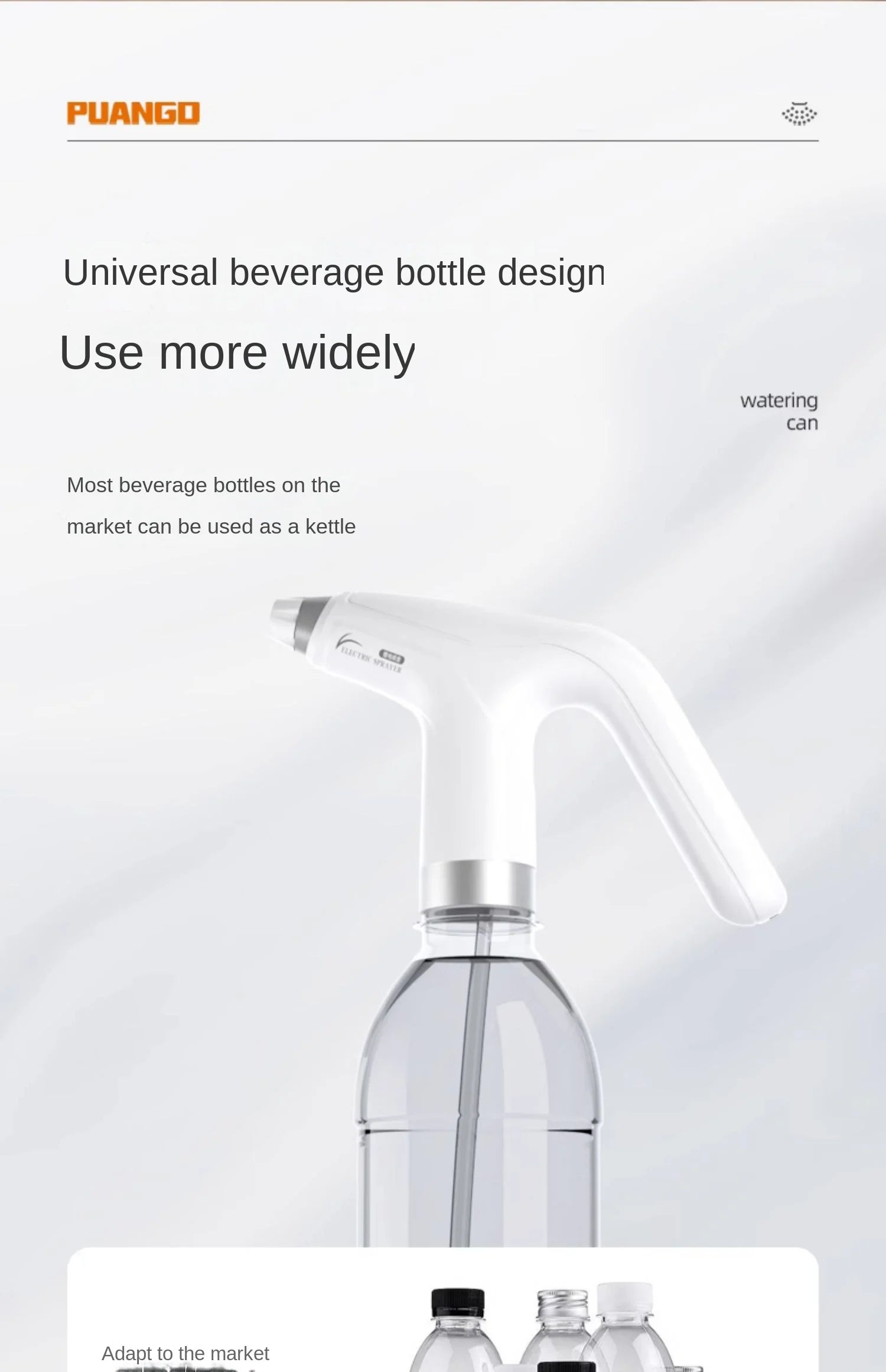 Small-sized Electric Watering Can for Plant Care and Disinfection