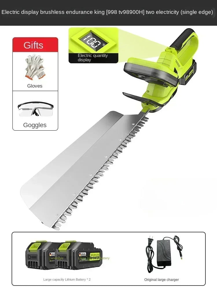 High-Powered Electric Hedge Trimmer for Tea Tree Pruning and Gardening