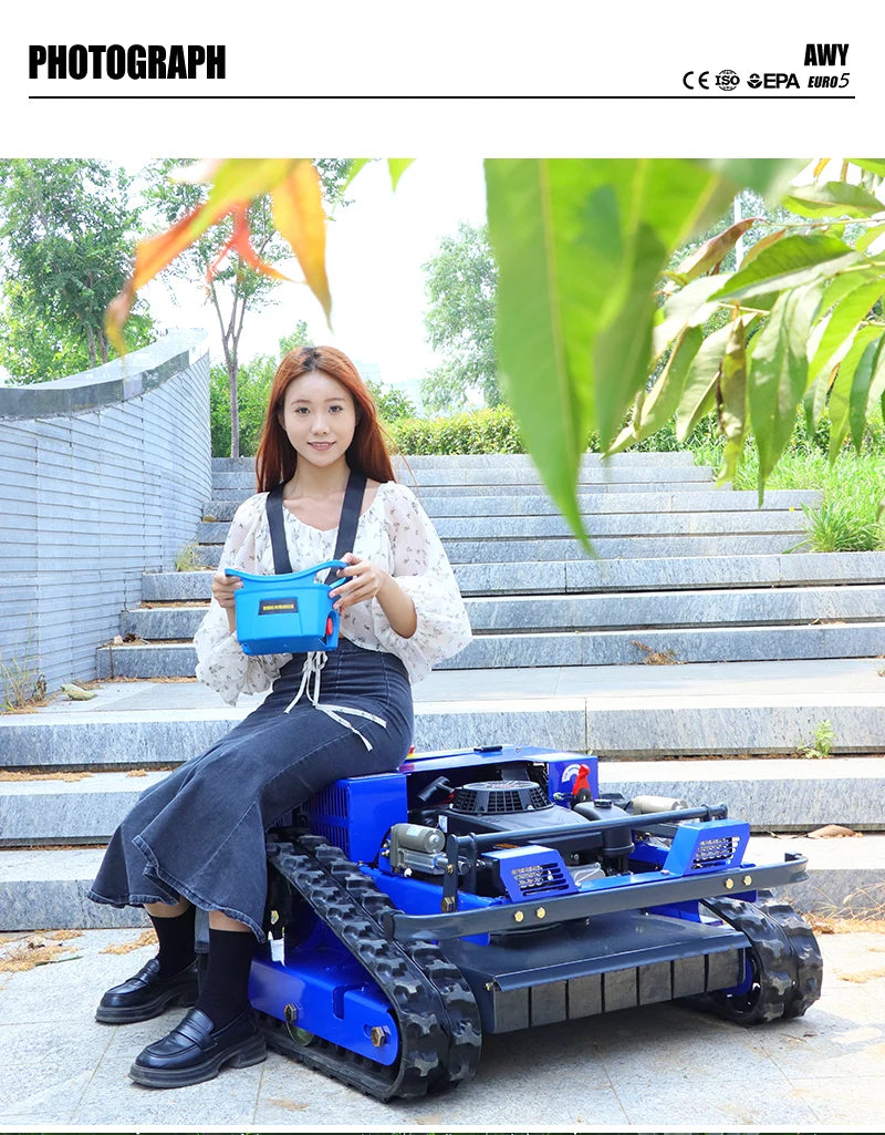 550mm Self-Propelled Remote-Controlled Lawn Mower for Small Household Gardens Outdoor Maintenance Robot