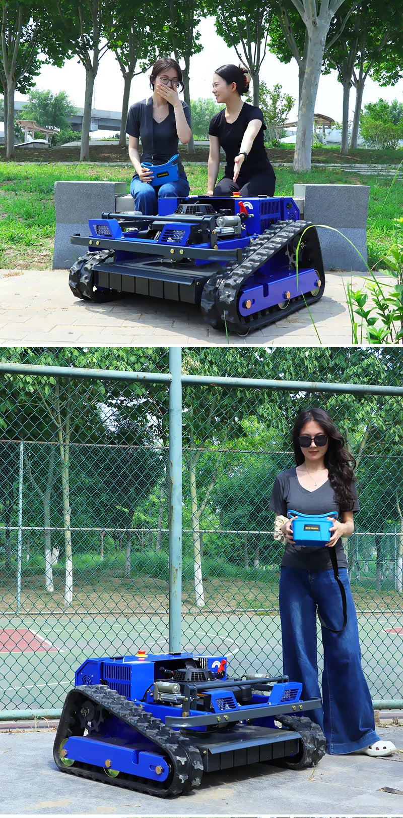550mm Self-Propelled Remote-Controlled Lawn Mower for Small Household Gardens Outdoor Maintenance Robot