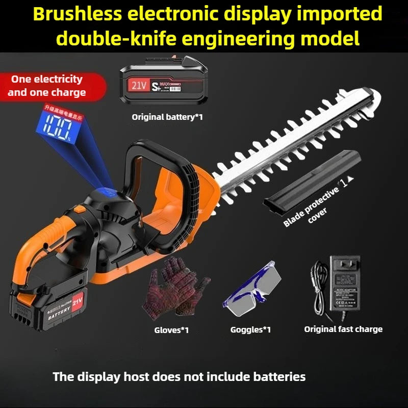 Electric Grass Trimmer Lithium Battery Rechargeable Grass Cutting Machines High Power Multifunctional Garden Power Tools