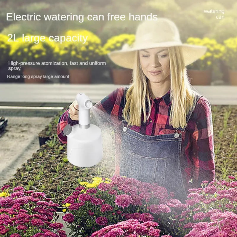 Small-sized Electric Watering Can for Plant Care and Disinfection