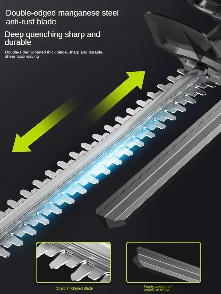 110V/220V High-Powered Electric Hedge Trimmer for Tea Tree Pruning and Gardening C