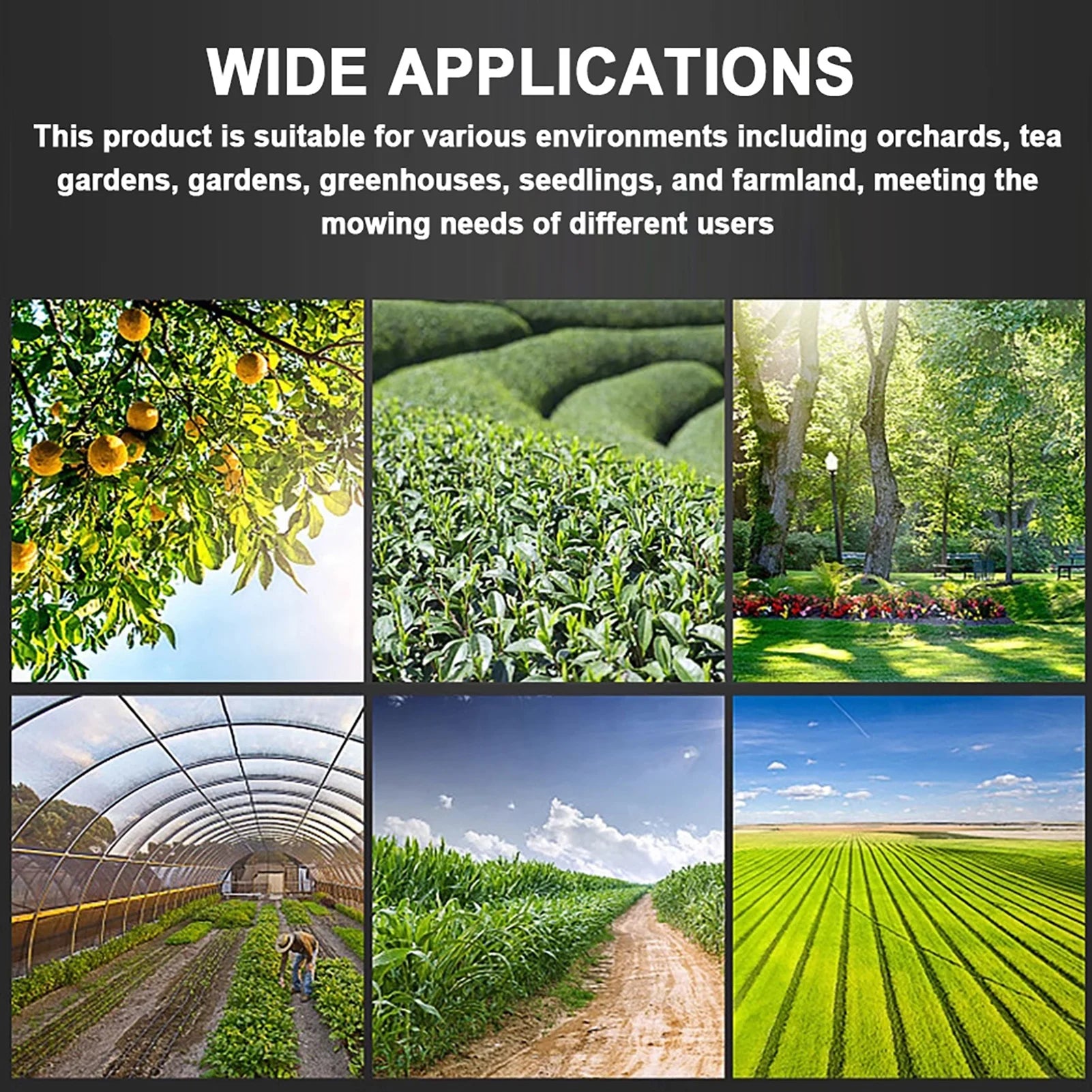 Farming Mower Accessory, Multifunctional Lawn Mower Accessory High Efficiency Grass Trimmer Blades Wheel for Gardening Farming